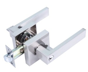 กุญแจล็อคประตูคุณภาพสูงมาตรฐาน Ansi เกรด 2 แบบไม่ใช้กุญแจ  ระยะห่างแกนล็อค 60 มม. พร้อมก้านโยกแบบ Privacy  ล็อคทรงกระบอก  วัสดุเหล็ก ทองเหลือง สำหรับประตูไม้ - Product Image 4