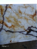 Feuille de marbre en acrylique translucide