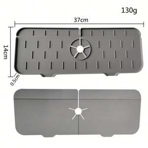 Grifo de cocina Fregadero Protector contra salpicaduras Grifo de silicona Tapete colector de agua para granja y RV - Product Image 3