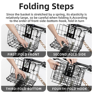 ROCKBROS Wholesale <strong>Front</strong> <strong>Bike</strong> Foldable <strong>Basket</strong> Heavy Wire Other Bicycle Parts <strong>Basket</strong> <strong>for</strong> <strong>Bike</strong> Bicycle <strong>Basket</strong> - Product Image 6