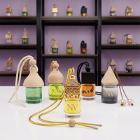 Diffuseur de parfum pour voiture en verre multi-formes, flacon vide pour décoration de voiture, cadeau, flacon pulvérisateur en verre