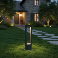Modern Tarz Elektrikli Peyzaj Alüminyum 10W COB LED H60cm Bahçe Lambası IP54 Dereceli 2700K Sıcak Beyaz 5-8m2 Aydınlatma
