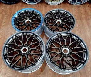 Ruedas de Aleación Forjadas Personalizadas Sailen de 2 Piezas, Diseño Cóncavo Profundo, 5x112 5x120 5x130, Negro Semibrillante, 17-23 Pulgadas - Product Image 2