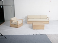 Canapé de mariage moderne en bois massif, mobilier de location pour événements extérieurs, banc 3 places pour décoration de toile de fond de réception de mariage