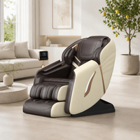 Professioneller Luxus-Massagesessel Zero Gravity 3D SL-Track 6 Techniken Körperfokus 7-Zoll Touchscreen-Controller 2 Jahre Garantie