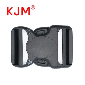 KJM כפול מתכוונן 2 אינץ 38mm פלסטיק שחרור מהיר חגורת להתחבר אבזם אבזם תרמיל טקטי חגורה