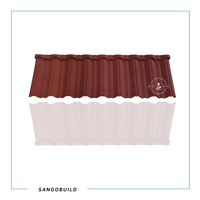 Tuiles de toiture en acier revêtu de pierre Sangobuild pour entrepreneurs et artisans – Matériau de toiture facile à installer pour le bricolage