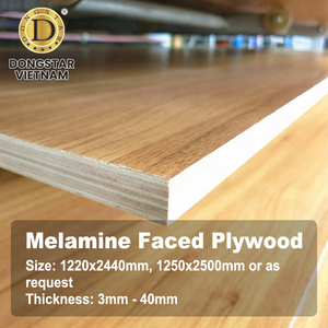 Contrachapado de Melamina de Vietnam con Acabado de Grano de Madera, Núcleo de Eucalipto, Contrachapado Comercial para Muebles - Product Image 2