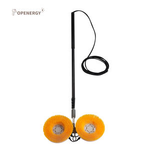 3.5M 5.5M alliage d'aluminium Double tête <span class=keywords><strong>Robot</strong></span> batterie avec brosse automatique DC AC panneau solaire nettoyage Machine à laver - Product Image 2