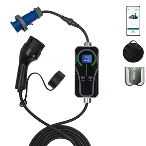 เครื่องชาร์จรถยนต์ไฟฟ้าแบบพกพา New Blue CEE Type 2 กำลังไฟ 7 กิโลวัตต์ เฟสเดียว รองรับแรงดันไฟฟ้าสองระดับ - Product Image 1