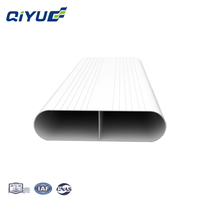 Conduit d'aération plat rectangulaire pour systèmes CVC et d'air frais, conduit peu encombrant adapté pour l'alimentation en air au sol et au plafond