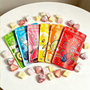 Custom Stand Up Pouch Food Packaging Bags With Zipper Top Digital Printing Laminated BOPP AL PE Resealable For Snacks - Product Image 2