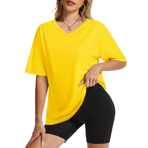 <span class=keywords><strong>T</strong></span>-<span class=keywords><strong>shirt</strong></span> oversize pour <span class=keywords><strong>femme</strong></span>, <span class=keywords><strong>col</strong></span> en <span class=keywords><strong>V</strong></span>, <span class=keywords><strong>t</strong></span>-shirts graphiques personnalisés, coupe ample, hauts d'é<span class=keywords><strong>t</strong></span>é, <span class=keywords><strong>t</strong></span>-<span class=keywords><strong>shirt</strong></span> en <span class=keywords><strong>coton</strong></span> décontracté - Product Image 4