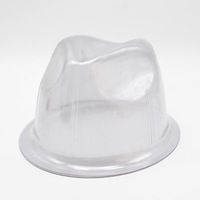 Support de chapeau Fedora en forme de paquet, support de chapeau en PVC noir
