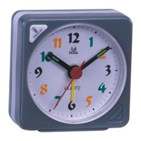 Jam Alarm Mini Personalisasi Kustom ABS/Akrilik Jam Meja Perjalanan dengan Alarm Tunda Suara Gaya Antik untuk Ruang Sekolah