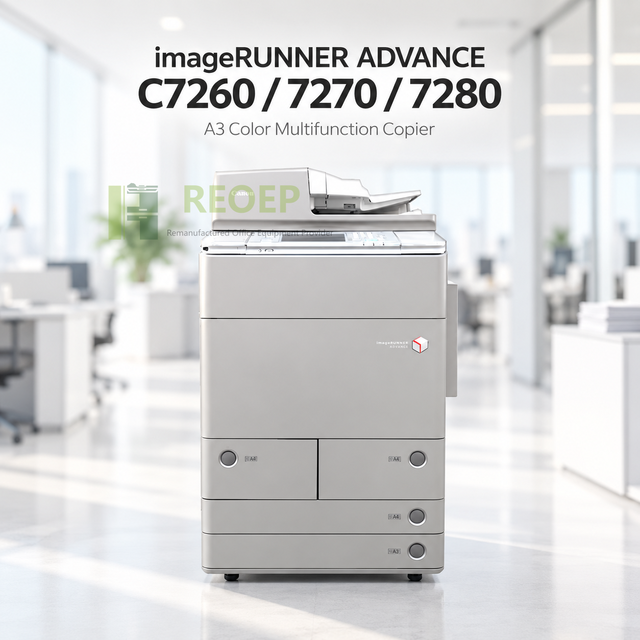 REOEP A3 Color Laser Printer Multifunction Photocopier C7260 C7270 C7280 Used for Canon Copier
