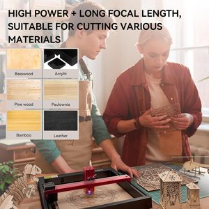 Para A6 <span class=keywords><strong>Pro</strong></span> Máquina de corte y grabado láser CNC de alta precisión <span class=keywords><strong>40W</strong></span> Rango de grabado refrigerado por aire 370X310mm Fácil instalación - Product Image 4