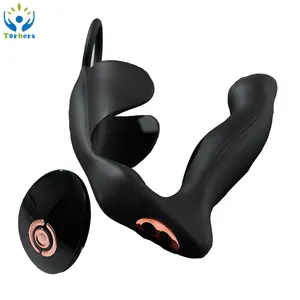Male Prostata Massage Vibrating Waterproof Anal Butt Plug G Spot Silicone Prostate Massager Anal Sex Toy Butt Anal Plug Vibrator