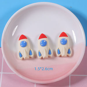 1 pulgada resina cabujón OVNI ciencia encantos para limo encantos espacio exterior astronauta cohete dirigible decoración piezas - Product Image 6