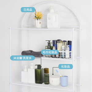 ชั้นวางของในห้องน้ำ 3 ชั้น แบบตั้งพื้น ชั้นวางของในห้องน้ำทรงสี่เหลี่ยม ทนทาน รุ่น W001-HT - Product Image 4