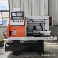 CK0640 Heavy Duty Digital Small Horizontal Flat Bed CNC Lathe Precision Tuned for High Quality Metal Parts Machining