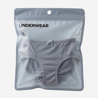 Sac plastique à fermeture éclair personnalisé pour bas de bikini vêtements pochette d'emballage biodégradable givré