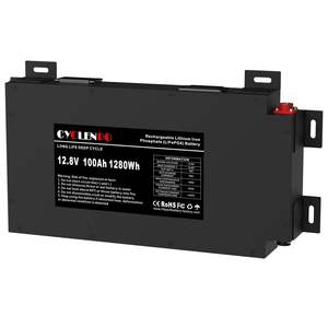 Cyclenpo 12.8V 100Ah LiFePO4 batteria al litio con 6000 cicli di garanzia 3 anni Design Ultra sottile per l'accumulo solare - Product Image 3