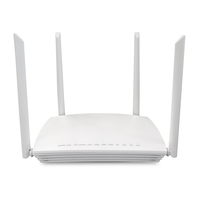 Router Inalámbrico de Fibra Óptica Wifi AC1200 de Doble Banda Wifi 5 de 1200 Mbps con 4 Puertos LAN RJ45, VoIP, USB, Módem XPon ONU para FTTH