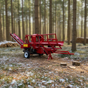 EU Gasoline Log Wood Cutter Logging <b>Machine</b> Wood with Hydraulic Lift Firewood Processor - Product Image 1