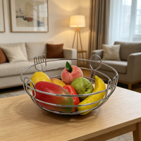 Panier de fruits Portable décor à la maison avec poignée de stockage panier de nourriture et plateau d'affichage de légumes paniers de rangement de qualité