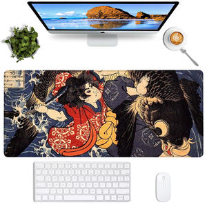Ukiyo-e Samurai لوحة فأرة يابانية مخصصة ثعبان لهب للألعاب متوفر بالمخزون - Product Image 2