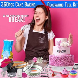 370 PCS Spring Form <b>Pan</b> Cake Turntable <b>Stand</b> Measuring Cup Set Hot Sale Adult Beginner Baking & Pastry Tools - Product Image 5