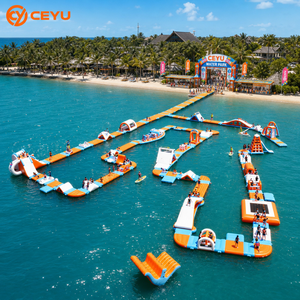 Ceyu Parque Acuático Inflable Comercial, Tobogán Flotante, <span class=keywords><strong>Torre</strong></span> de Trampolín, Brincolín, Diversión para Niños y Adultos, Resort Tropical, Venta al Por Mayor - Product Image 1