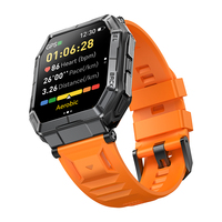 TKYUAN Montre connectée GPS robuste pour l'extérieur, bracelet optionnel, étanche 3ATM, montre de sport Bluetooth avec fonction d'appel