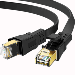 CAT8 FLAT 40Gbps High-speed Network Adapter <b>Cable</b> 30m 20m 10m 5m 1m STP 24AWG Ethernet <b>Cable</b> <b>Computer</b> Accessories <b>for</b> Networking - Product Image 1