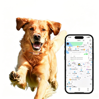 Traceur GPS pour animaux de compagnie avec suivi en temps réel, collier réfléchissant réglable, localisateur universel pour chats et chiens