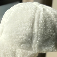 Casquette de baseball en fausse fourrure d'hiver, 6 panneaux, réglable, couleur unie, chapeau chaud à visière courte pour usage décontracté en extérieur