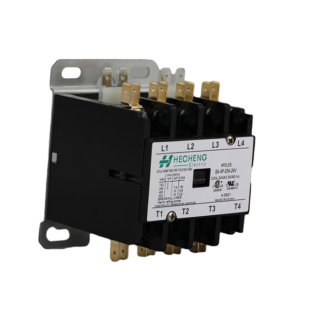 SA-4P UL Approved HVAC 24V/120V/240V 1 Pole 2 Pole 3P 4 Pole Electrical Contactor 220V Magnetic DP Definite Purpose Contactor 4P