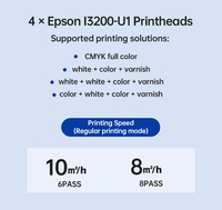 UV1413 Printer Inkjet UV Flatbed Otomatis Presisi Tinggi Terbaru Versijet Sistem Kontrol Hoson Layar Sentuh Kamera Visual UV