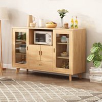 Armoire de rangement en bois massif de style nordique pour couverts, buffet de table à manger pour restaurant, utilisation domestique et en cuisine