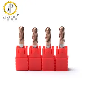 Nhà Máy Cung Cấp CNC Bóng Mũi End Mills Rắn Carbide Cắt Router Bits Công Cụ Cắt