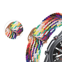 Bracelet en nylon tressé extensible réglable pour Samsung Watch 4/5 20 mm 22 mm