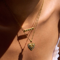 Collier pendentif en acier inoxydable de haute qualité avec logo breloque pour bijoux