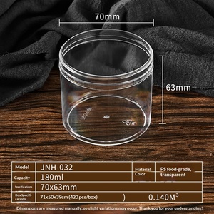 Boîte ronde en plastique transparente de qualité alimentaire, boîte de rangement pour bonbons, jouets, ou gâteaux mousse - Product Image 5