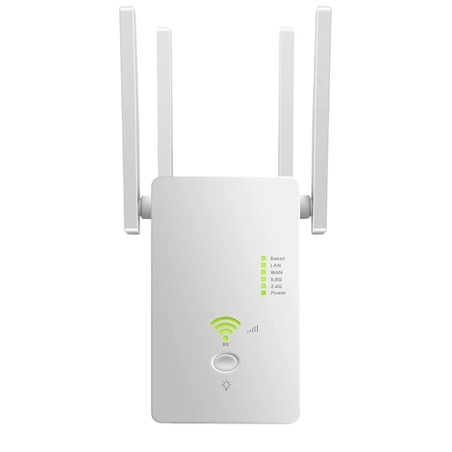 AC1200 Wireless 5G WiFi Extender Router Dual Band Repeater Booster Signal 802.11AC Long Range 1200Mbps Wi-Fi Access Point