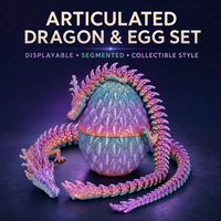 Ornement de dragon créatif imprimé en 3D, serpent entièrement articulé, jouet anti-stress pour cadeau, artisanat, décoration de la maison et du bureau