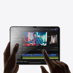 Protection <span class=keywords><strong>d</strong></span>'écran en verre trempé de haute qualité, dureté 9H, 2.5D, anti-choc, pour iPad 10 avec couverture complète - Product Image 3