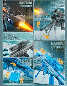 ปืนฉีดน้ำไฟฟ้า <span class=keywords><strong>Barrett</strong></span> ความจุขนาดใหญ่ ปืนฉีดน้ำอัตโนมัติ ของเล่นพร้อมไฟรูปเปลวไฟ สำหรับเล่นเกมยิงปืนกลางแจ้งในฤดูร้อน - Product Image 3