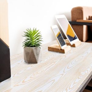 <span class=keywords><strong>ORON</strong></span> วอลล์เปเปอร์ลอกและติดสีทองและสีขาว วอลล์เปเปอร์แบบมีกาวในตัว สติ๊กเกอร์ วอลล์เปเปอร์ลายไม้สําหรับเฟอร์นิเจอร์ - Product Image 5