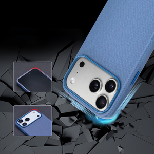Linen-Textured PU Phone <strong>Case</strong> for iPhone 17 Pro Max <strong>TechWoven</strong> <strong>Case</strong> Custom Logo With Lanyard Function Phone <strong>Case</strong> for iPhone 17 - Product Image 6